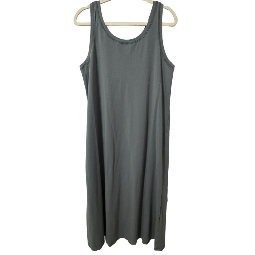 Eileen Fisher Women’s Organic Cotton Cropped Gray Dress Size XL